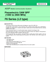 Datasheet FAR-F6CE-1G7300-L2TC-U manufacturer Fujitsu